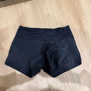 Black lululemon shorts 4in